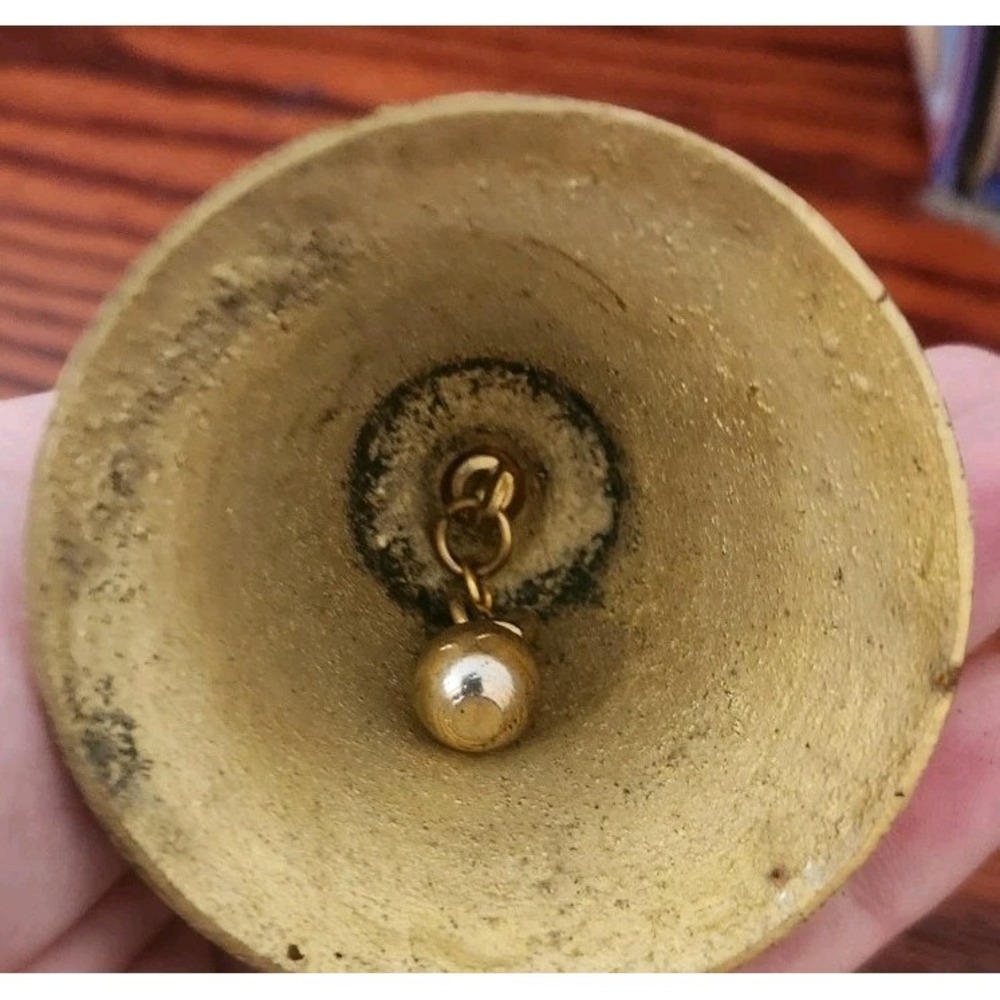 Vintage Solid Brass Unicorn Bell With Original Box‎ Made In Taiwan - Picture 4 of 5